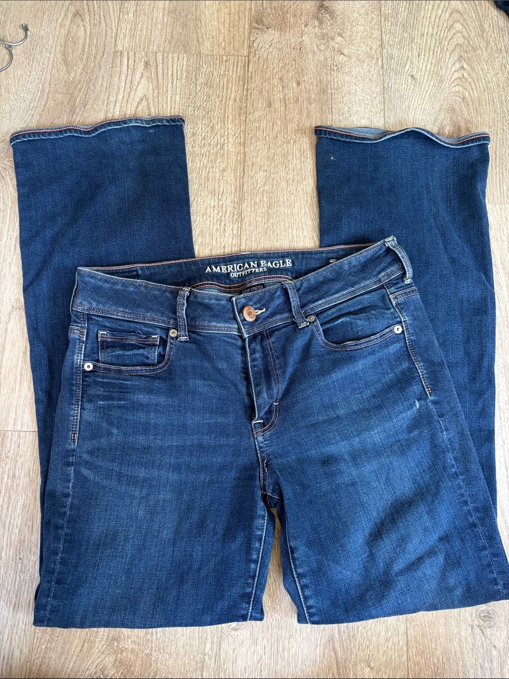 American Eagle Outfitters Women's Dark Indigo Bootcut Jeans